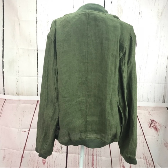 Zara Man Hood Army Green Bomber Jacket Medium - Picture 2 of 5